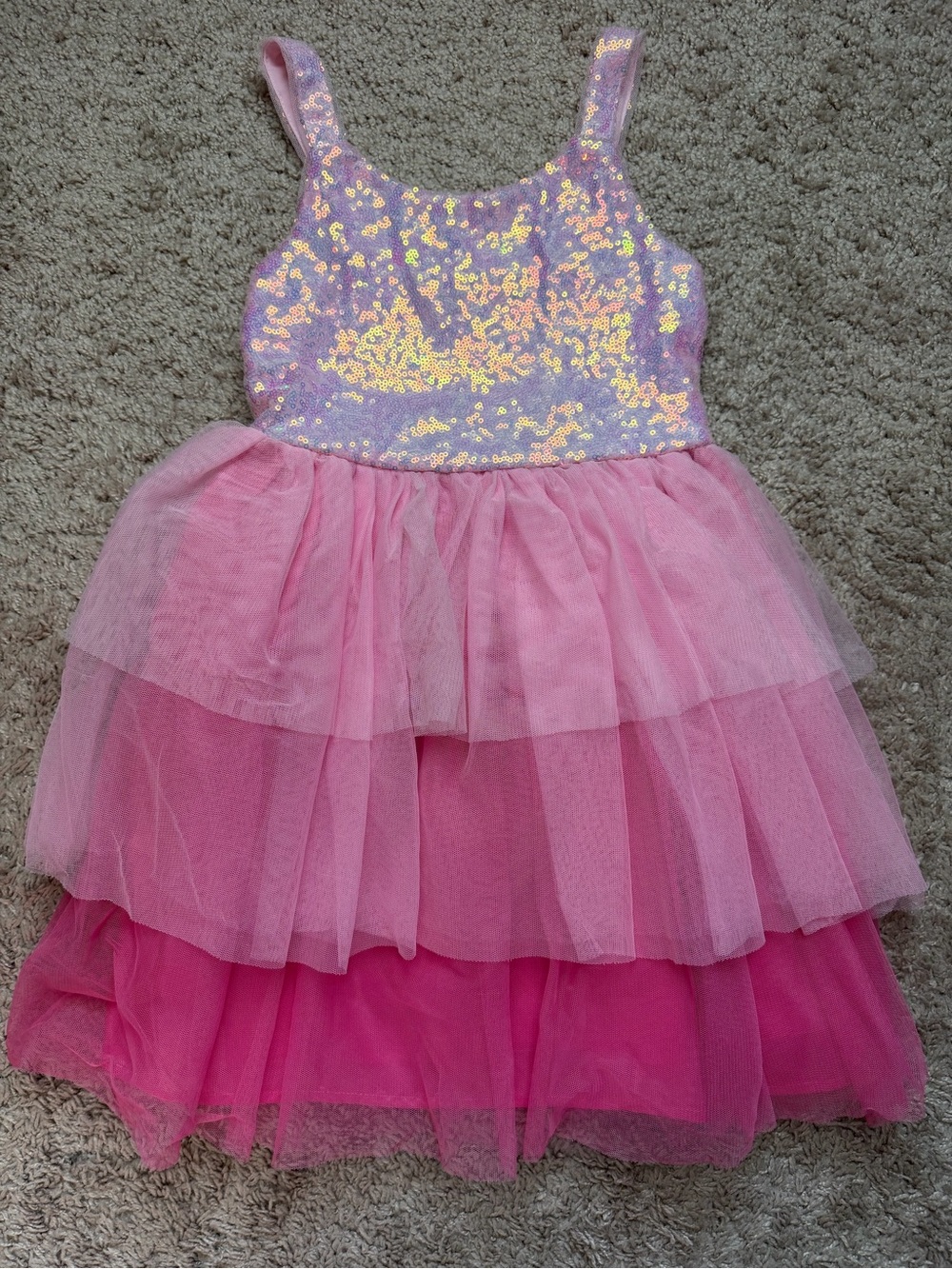 Girls Zunie Pink Sparkly Fancy Dress